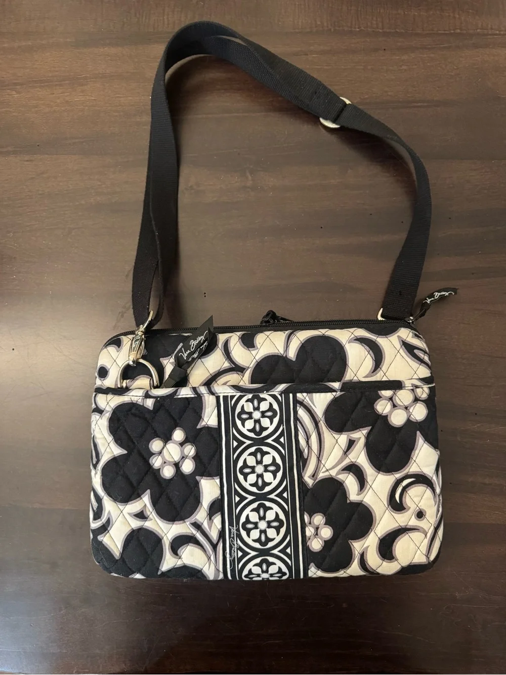 Vera Bradley Black & White Floral Quilted iPad  Case